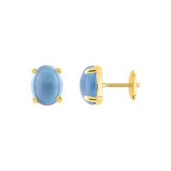 18kts Gold Earrings Joelli (18)J20004.T0 London Blue Topaz Only