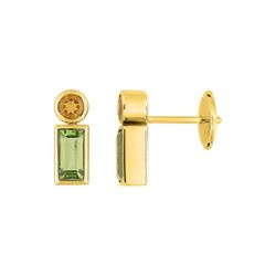 Pendientes Oro 18kts Joelli (18)J20010.B0 Chromatic Peridoto Citrino