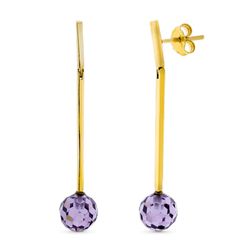 Pendientes Oro 18kts Largo Bola 8mm 11301-OA