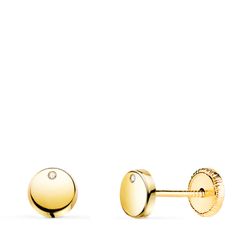 Pendientes Oro 18Kts N5916-4AT Redondos Circonitas