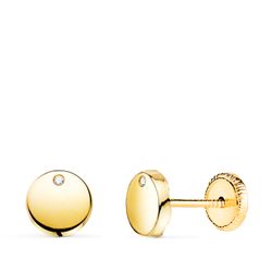 Pendientes Oro 18Kts N5916-5AT Redondos Circonitas