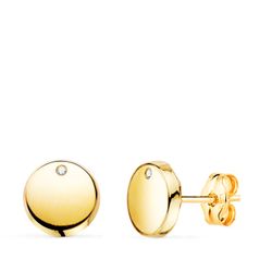 Pendientes Oro 18Kts N5916-6AP Redondos Circonitas