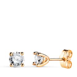 Pendientes Oro 18Kts  P30074.030-1OAP Diamantes Talla Brillante 4,5mm 0,600qt vs2-g