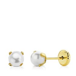 Pendientes Oro 18kts Perla 8696-P