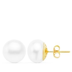 Pendientes Oro 18kts Perla Cultivadas Barroca 11-12mm 15686