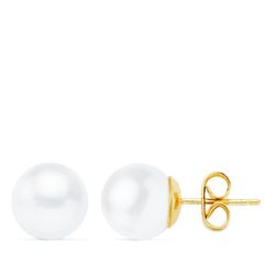 Pendientes Oro 18kts Perlas Cultivadas 9-9,5mm 15444