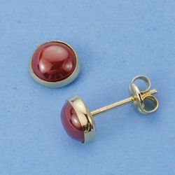 Pendientes Oro 18kts Piedra Chaton 6mm 15735
