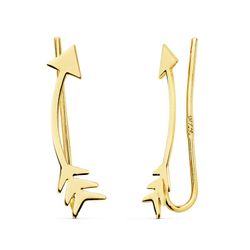 Pendientes Oro 18kts Trepadores Flecha 18X4mm 21121