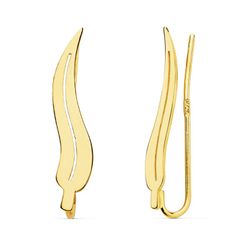 Pendientes Oro 18kts Trepadores Hoja 21X5mm 21126
