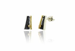 Pendientes Oro 18kts Y Plata Arior Alda Con Diamante 3641128XP