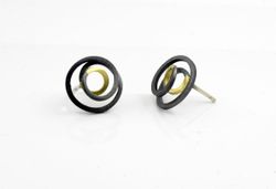 Pendientes Oro 18kts Y Plata Arior Aro Circunvalación 3641319XP