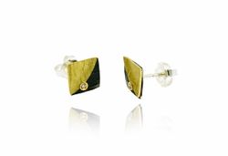 Pendientes Oro 18kts Y Plata Arior Doble Fulla 3640952XSP