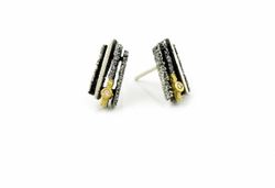 Pendientes Oro 18kts Y Plata Arior Junc Con Diamante 3641071XP
