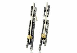 Pendientes Oro 18kts Y Plata Arior Junc Dos Piezas 3641328XP