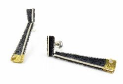 Pendientes Oro 18kts Y Plata Arior Osha 2 Piezas Con Diamantes 3641032XP