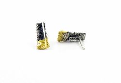 Pendientes Oro 18kts Y Plata Arior Osha Con Diamantes 3641034XP