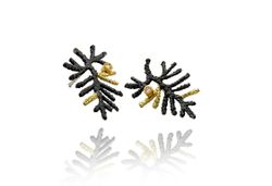 Pendientes Oro 18kts Y Plata Arior Vegan Con Diamantes 3641235XP