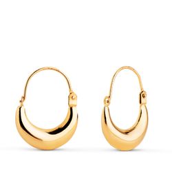 Pendientes Oro 18Kts15x3,5mm 18961 Morcilla Huecos