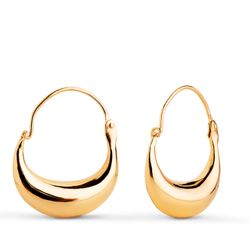 Pendientes Oro 18Kts17x5mm 18962 Morcilla Huecos