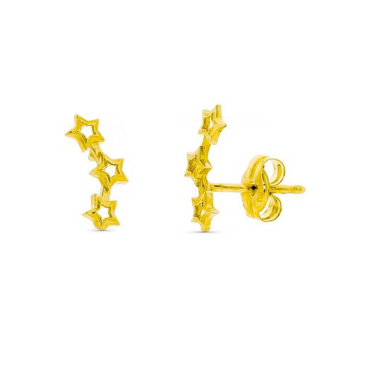 9kt Gold Earrings 10x4mm 9K21257 Stars