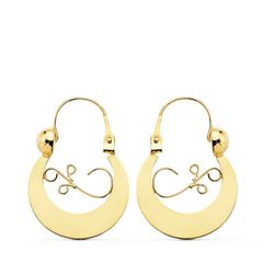 Pendientes Oro 9kts 17x10mm 9K10128 Criollas