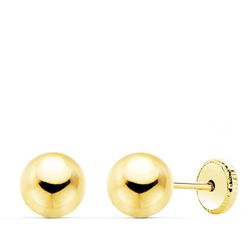 Pendientes Oro 9kts 6mm 9K0003 Bolas