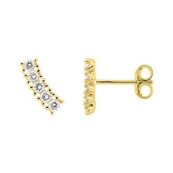Pendientes Oro 9Kts (9)9KLGD187Y Diamantes Laboratorio 0,22ct