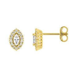 Pendientes Oro 9Kts (9)9KLGD212Y Diamantes Laboratorio 0,24ct
