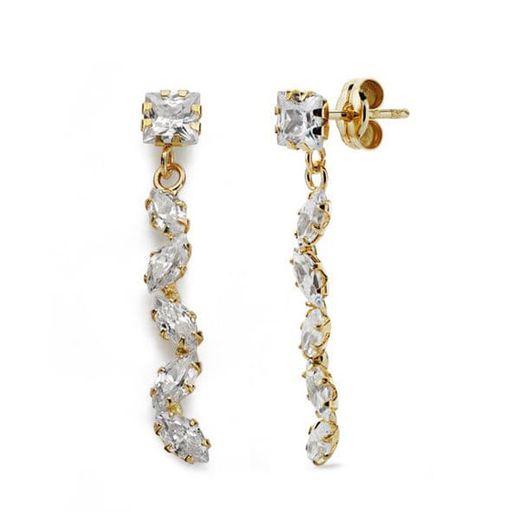 Pendientes Oro 9kts 9K15732-OA Circonitas