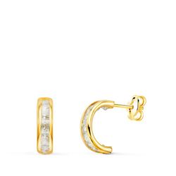 Pendientes Oro 9kts 9K21261 Circonitas