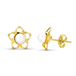 Pendientes Oro 9kts 9mm 9K15531 Perla