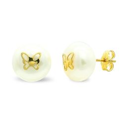 Pendientes Oro 9kts 9mm 9K21160 Perla