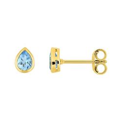 Pendientes Oro 9kts Argyor MRM (9)297121.T0 Topacio Azul Gota 0,36ct