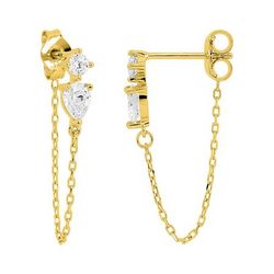 Pendientes Oro 9Kts Argyor MRM (9)297450.Z0 Circonitas Colgante Cadena