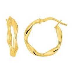 Pendientes Oro 9Kts Argyor MRM (9)9K2678.1 Aro Ondulado 15mm