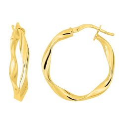 Pendientes Oro 9Kts Argyor MRM (9)9K2678.2 Aro Ondulado 20mm