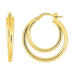 Pendientes Oro 9kts Argyor MRM (9)9K3907.2  Aro Doble Banda