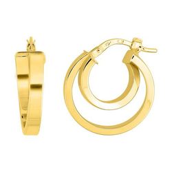 Pendientes Oro 9kts Argyor MRM (9)9K3908 Aro Doble Banda