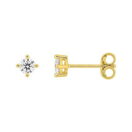 Pendientes Oro 9Kts Argyor Mujer (9)9KLGD241Y Diamante Laboratorio 0,20ct SYN F-VS