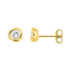 Pendientes Oro 9kts Argyor MRM (9)9KLGD249Y Diamante Laboratorio 0,30ct DI.SYN F-VS