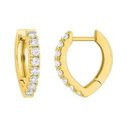 Pendientes Oro 9kts Argyor MRM (9)9KLGD285Y Aro C. Diamantes Laboratorio 0,42ct DI.SYN F-VS