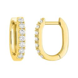 Pendientes Oro 9kts Argyor MRM (9)9KLGD288Y Aro C. Diamantes Laboratorio 0,36ct DI.SYN F-VS