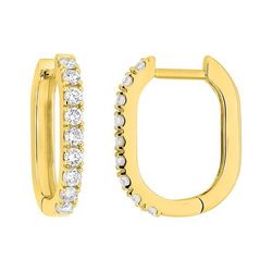 Pendientes Oro 9kts Argyor MRM (9)9KLGD289Y Aro C. Diamantes Laboratorio 0,47ct DI.SYN F-VS
