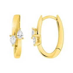 Pendientes Oro 9kts Argyor MRM (9)9KLGD290Y Aro C. Diamantes Laboratorio 0,20 DI.SYN F-VS