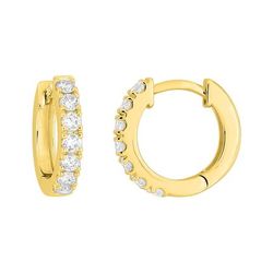 Pendientes Oro 9kts Argyor MRM (9)9KLGD292Y Aro C. Diamantes Laboratorio 0,36ct DI.SYN F-VS