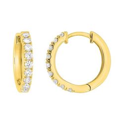 Pendientes Oro 9kts Argyor MRM (9)9KLGD293Y Aro C. Diamantes Laboratorio 0,47ct DI.SYN F-VS