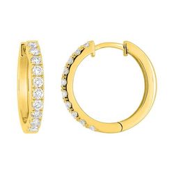 Pendientes Oro 9kts Argyor MRM (9)9KLGD294Y Aro C. Diamantes Laboratorio 0,52ct DI.SYN F-VS
