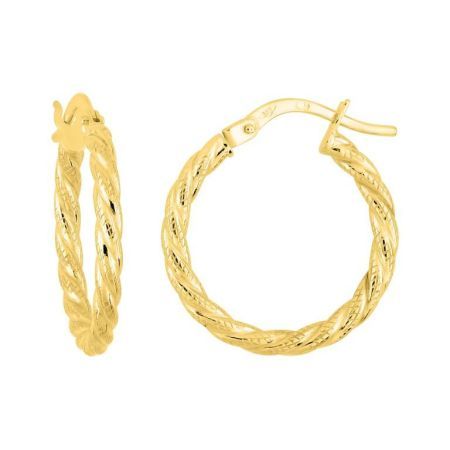 Pendientes Oro 9Kts Argyor MRM Mujer (9)9K3509.1 Aro Entorchado En Brillo