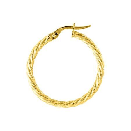 Pendientes Oro 9Kts Argyor MRM Mujer (9)9K3509.2 Aro Entorchado En Brillo