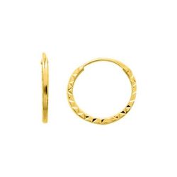 Pendientes Oro 9Kts Argyor MRM Mujer (9)9K8056 Aro Liso En Brillo